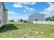 A spacious backyard of a house with green lawn under a sunny sky at 3832 Boundary Bay Dr, Indianapolis, IN 46217