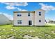 Large backyard with manicured lawn at 3832 Boundary Bay Dr, Indianapolis, IN 46217