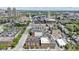 High-angle aerial view capturing the downtown area with streets, architecture, and greenery at 404 E New York E St # 406, Indianapolis, IN 46202