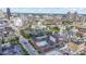Urban aerial view featuring city buildings, local roads, and landscaped areas at 404 E New York E St # 406, Indianapolis, IN 46202