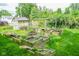 Backyard with a garden featuring multiple raised beds and a shed, perfect for gardening enthusiasts at 4163 Otterbein Ave, Indianapolis, IN 46227