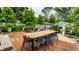 Large wooden deck with an outdoor dining area and comfortable seating at 5015 N Park Ave, Indianapolis, IN 46205