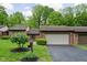 Charming brick home featuring a two-car garage, well-maintained lawn, and inviting curb appeal at 5353 Chipwood Ln, Indianapolis, IN 46226