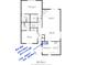 Floor plan with notes about the potential for adding a laundry enclosure; ask agent for details at 5353 Chipwood Ln, Indianapolis, IN 46226