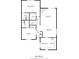 Detailed floor plan showcasing the layout of the home and room dimensions at 5353 Chipwood Ln, Indianapolis, IN 46226
