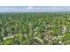 Residential area with dense tree coverage and city skyline in distance at 6102 Primrose Ave, Indianapolis, IN 46220