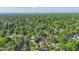 Lush, green neighborhood with dense tree coverage and a distant skyline at 6102 Primrose Ave, Indianapolis, IN 46220