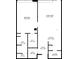 Detailed floor plan shows the layout, dimensions, and room placements of the property at 630 N College Ave # 105, Indianapolis, IN 46204