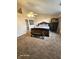 Spacious main bedroom with carpeting, ceiling fan, and decorative furnishings, creating a cozy retreat at 6723 Silver Tree Dr, Indianapolis, IN 46236