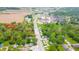 Aerial shot of property with approximate lot lines, near State Road 67 with surrounding businesses at 6762 S State Road 67, Pendleton, IN 46064