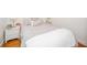 Bedroom with a full bed, hardwood floors, bedside table and lamp at 6762 S State Road 67, Pendleton, IN 46064