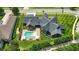 A spacious backyard with a luxurious pool, perfect for outdoor entertaining and relaxation at 7116 Trail Ridge Ln, Indianapolis, IN 46259