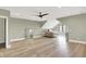 Large bedroom with neutral walls, recessed lights, wood floors and space for any size bed at 7116 Trail Ridge Ln, Indianapolis, IN 46259