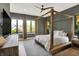 Charming bedroom with stylish furnishings and a view of the lush outdoors at 7116 Trail Ridge Ln, Indianapolis, IN 46259