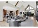 Open-concept living room seamlessly connected to the kitchen and dining area at 7116 Trail Ridge Ln, Indianapolis, IN 46259