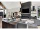 Modern living space with fireplace, offering a comfortable and inviting atmosphere at 7116 Trail Ridge Ln, Indianapolis, IN 46259