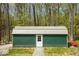 View of shed with a sturdy metal roof, offering storage for all your outdoor needs at 8581 N Goat Hollow Rd, Mooresville, IN 46158
