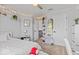 Nicely decorated bedroom with neutral walls, carpet, and string lights for a cozy ambiance at 8635 Nolan Dr, Fishers, IN 46038