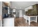 Modern kitchen featuring stainless steel appliances, new countertops, and white cabinetry at 953 W Clinton St, Danville, IN 46122