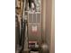 Efficient furnace system with visible labels and connections, ensuring reliable home heating at 10836 Zimmerman Ln, Indianapolis, IN 46231