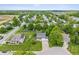 A desirable neighborhood showcases well-maintained homes, mature trees, and landscaped yards in an established suburban community at 113 Spring Creek Ct, Noblesville, IN 46062