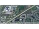 Aerial view of the community near park and school at 11711 Whisper Cove Dr, Fishers, IN 46037