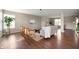 Bright and spacious living room with modern decor, hardwood floors, and lots of sunlight at 12331 Chiseled Stone Dr, Fishers, IN 46037
