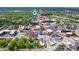 Aerial view showcasing the property's proximity to local bars, restaurants, and other commercial establishments at 1310 Olive St, Indianapolis, IN 46203