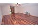 Bright bedroom with hardwood floors and neutral walls, perfect for relaxation and rest at 1340 Apache Trl, Martinsville, IN 46151