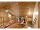 Bright bonus room with vaulted wood ceiling, offering an open layout and natural light at 1340 Apache Trl, Martinsville, IN 46151