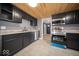 Beautiful kitchen with stainless steel appliances, sleek countertops, and an attractive wooden ceiling at 1808 Raible Ave, Anderson, IN 46011