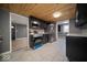 Stylish kitchen featuring stainless steel appliances, generous countertops, and tiled floors at 1808 Raible Ave, Anderson, IN 46011