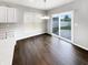 Bright breakfast area with sliding glass doors to patio and backyard at 18230 Sandy Cove Ln, Westfield, IN 46074