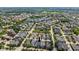 Expansive aerial view showcasing the neighborhood's tree-lined streets and well-maintained homes at 2191 Greencroft St, Carmel, IN 46032