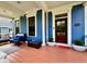 Inviting front porch with comfortable seating, stylish decor, and a warm, welcoming entrance at 2191 Greencroft St, Carmel, IN 46032