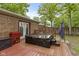 The expansive back deck features a hot tub and a convenient storage box for pool or spa accessories at 2397 Lincoln Dr, Cicero, IN 46034