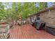 The home's back deck offers space for entertaining and features a grill for outdoor cooking at 2397 Lincoln Dr, Cicero, IN 46034