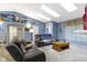 Spacious living room with skylights and neutral-toned furniture at 2397 Lincoln Dr, Cicero, IN 46034
