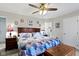 Inviting main bedroom with ceiling fan and a neutral color palette at 2397 Lincoln Dr, Cicero, IN 46034