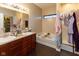 Bathroom includes double sinks, soaking tub, standing shower and closet at 2717 Arklow Way, Brownsburg, IN 46112