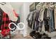 Spacious walk-in closet with organized shelving and ample hanging space for clothing at 2911 W Hawanian Ln, Monrovia, IN 46157