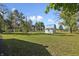Well-maintained outbuilding in a spacious, tree-lined backyard at 2956 N 700 E, Franklin, IN 46131