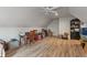 Spacious attic featuring vaulted ceilings and wood flooring at 3631 S 450 E, Whitestown, IN 46075