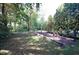 Scenic community walking trail winding through a peaceful wooded area at 3708 Gould Dr, Carmel, IN 46033