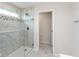 Bathroom with tiled shower, marble flooring and white trim at 3980 Railhead Ave, Westfield, IN 46074