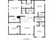 Upstairs floor plan showcasing the layout of the bedrooms and bathrooms at 3980 Railhead Ave, Westfield, IN 46074