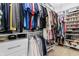 This walk-in closet features plenty of storage for an organized wardrobe at 4428 Maldenhair Dr, Indianapolis, IN 46239