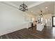 Sleek kitchen with white cabinets, stainless steel appliances, and an island at 4457 E County Road 850 N, Pittsboro, IN 46167