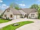 Beautiful exterior view of home showcasing the brick facade, wooden shutters, and well-manicured lawn at 5786 E Fall Creek Pkwy N Dr, Indianapolis, IN 46226