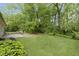 Spacious back yard featuring a patio and lawn at 5988 White Birch Dr, Fishers, IN 46038
